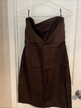 New York & Company Strapless Black Evening Dress